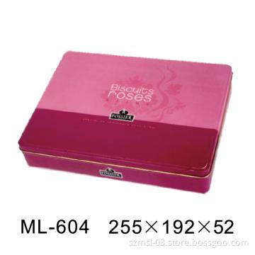 rectangle cookie or biscuit  tin box